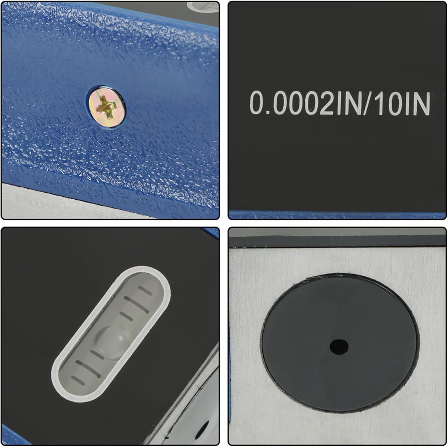 kimllier 8 Inch (200mm) Master Accurate Level Accuracy 0.02mm/m with Wooden Box Fit for Machinery Tool