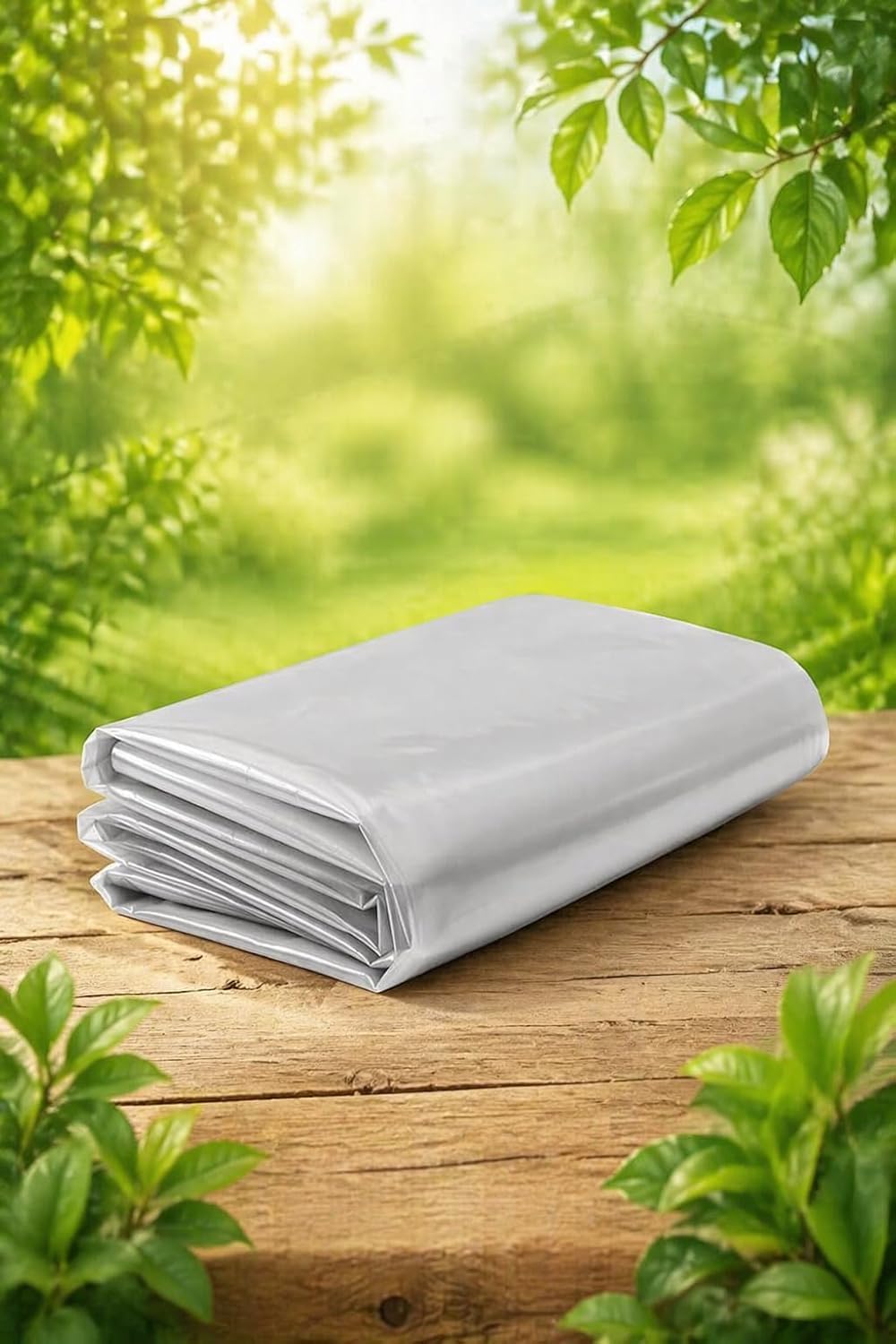 Transparent Tarpaulin Sheet 80 GSM | Waterproof Papad Drying Sheet | Double Size Clear Plastic for Grains, Food & Agriculture Use | Washable & Reusable-image-46