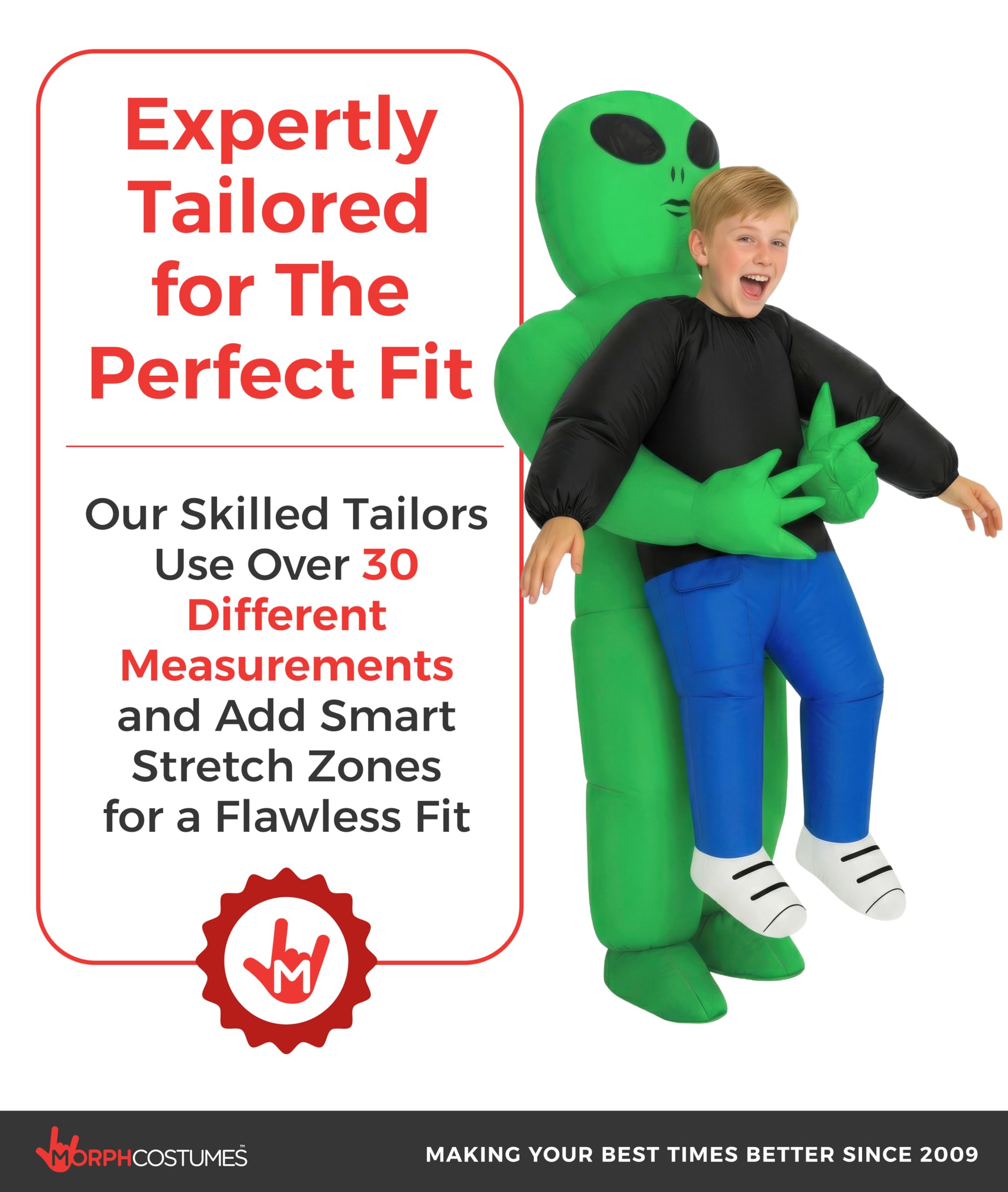 Morph Alien Kostüm Kinder, Karneval Kostüm Alien, Aufblasbares Kostum Kinder, Karneval Kostum Aufblasbar, Faschingskostüme Kind Junge & Mädchen