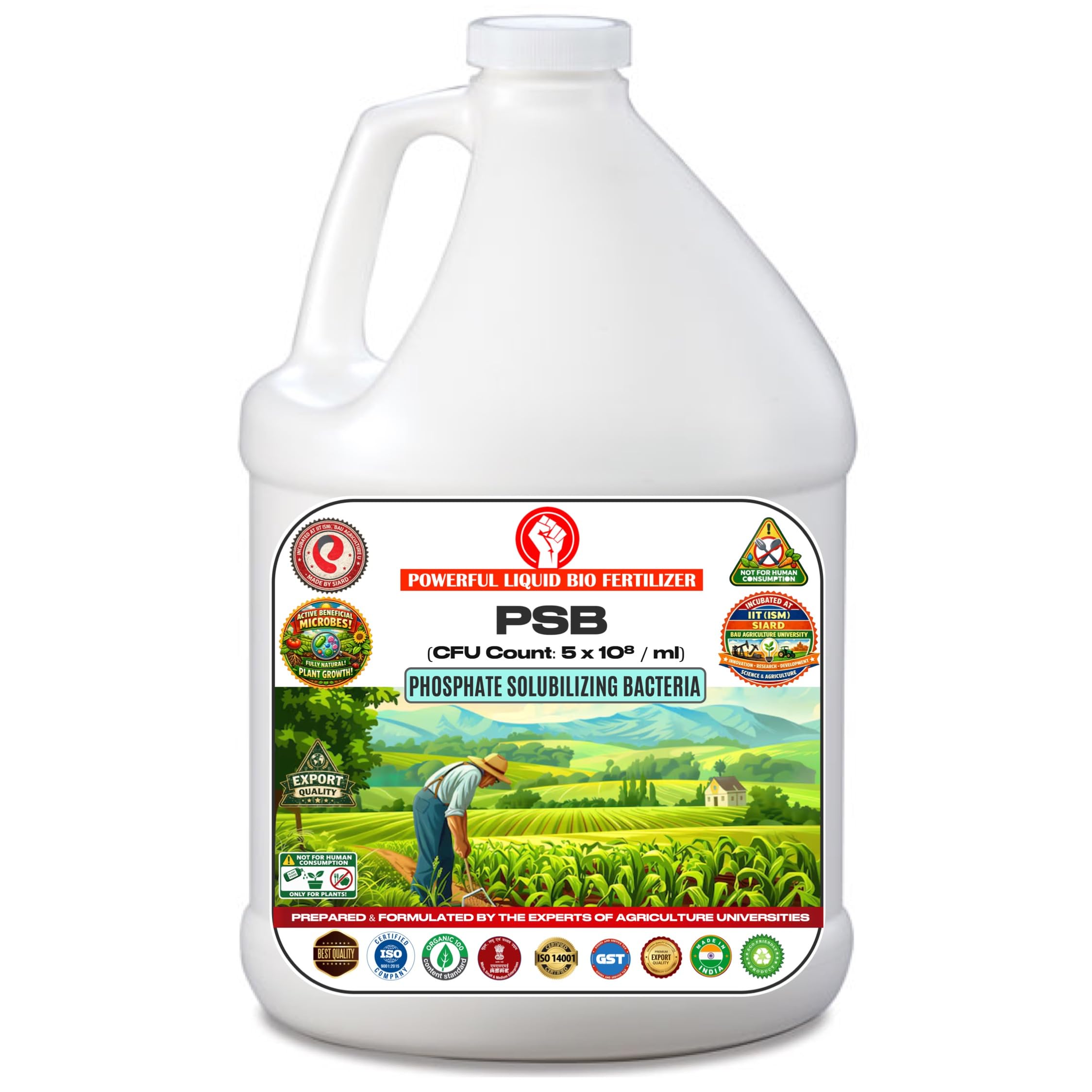 Erwon® PSB Liquid Bio Fertilizer (5×10⁸ CFU/ml) – Phosphate Solubilizing Bacteria for Enhanced Soil Fertility, Root Development & Higher Crop Yield | Organic & Eco-Friendly for All Crops.(1000 ml)-image-8