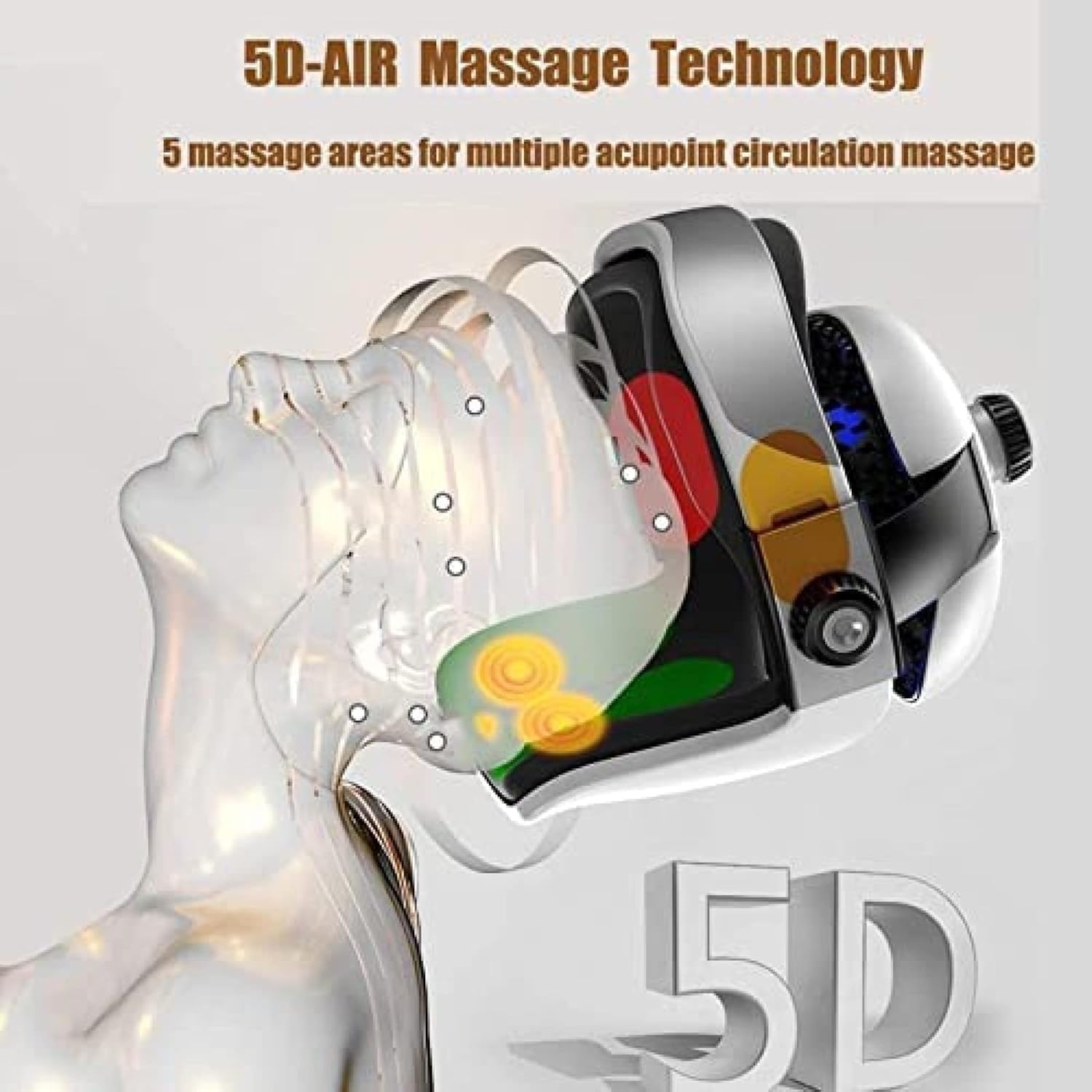 Elektrisches Kopfmassagegerät Mit Musik, Nackenmassagehelm Mit Wärmefunktion, Kopfakupunkturmassage Und Luftdruckmassage, Zur Linderung Von Kopfschmerzen Und Migräne, Zum Stressabbau
