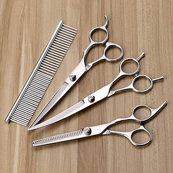 犬用ハサミ　右利き用✂️ Amazon.co.jp: MGOXO トリミング ハサミ 犬用グルーミングはさみ