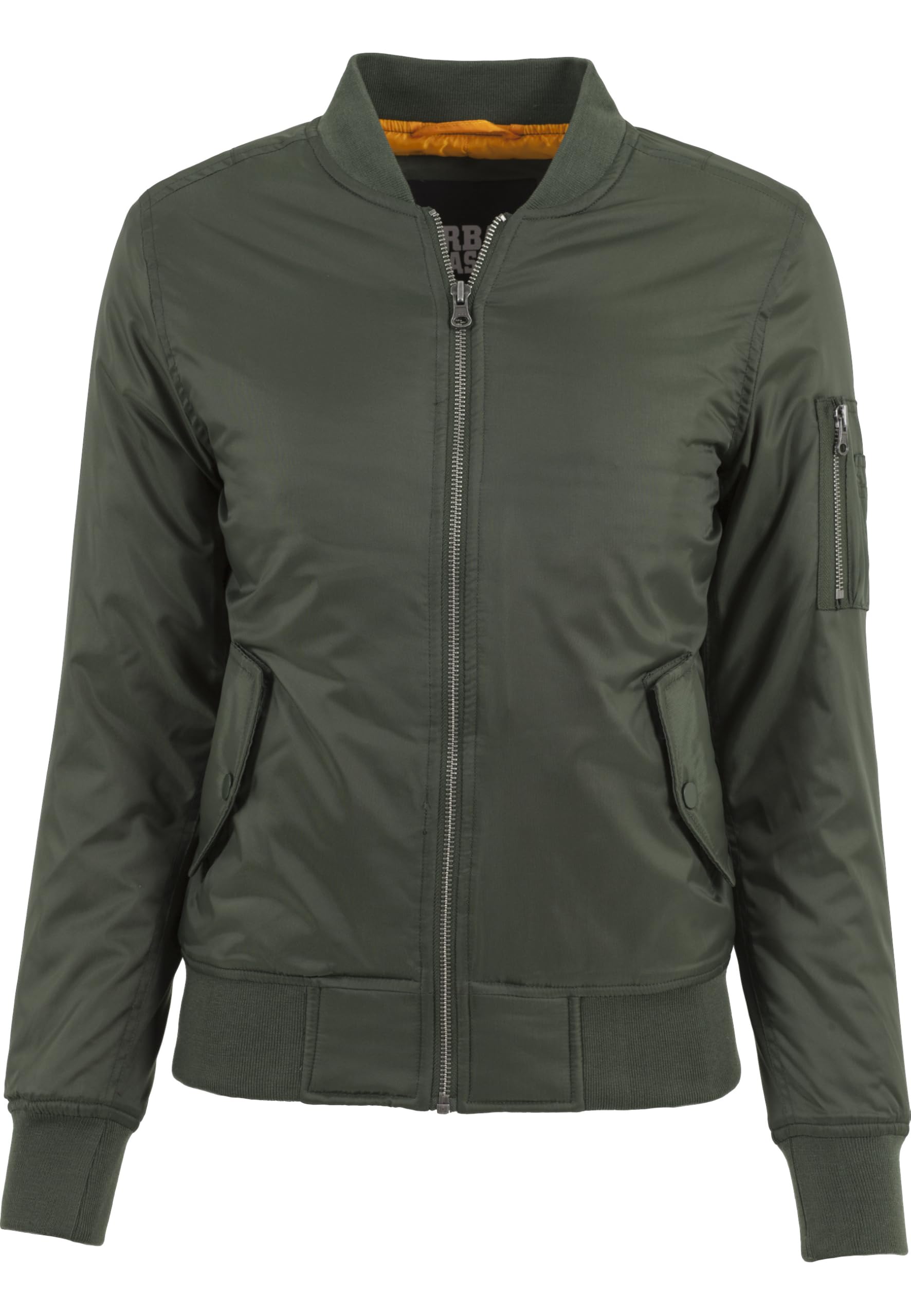 Urban Classics Ladies Basic Bomber Jacket Jacket, Green (olive 176), 38 (Manufacturer Size: M)