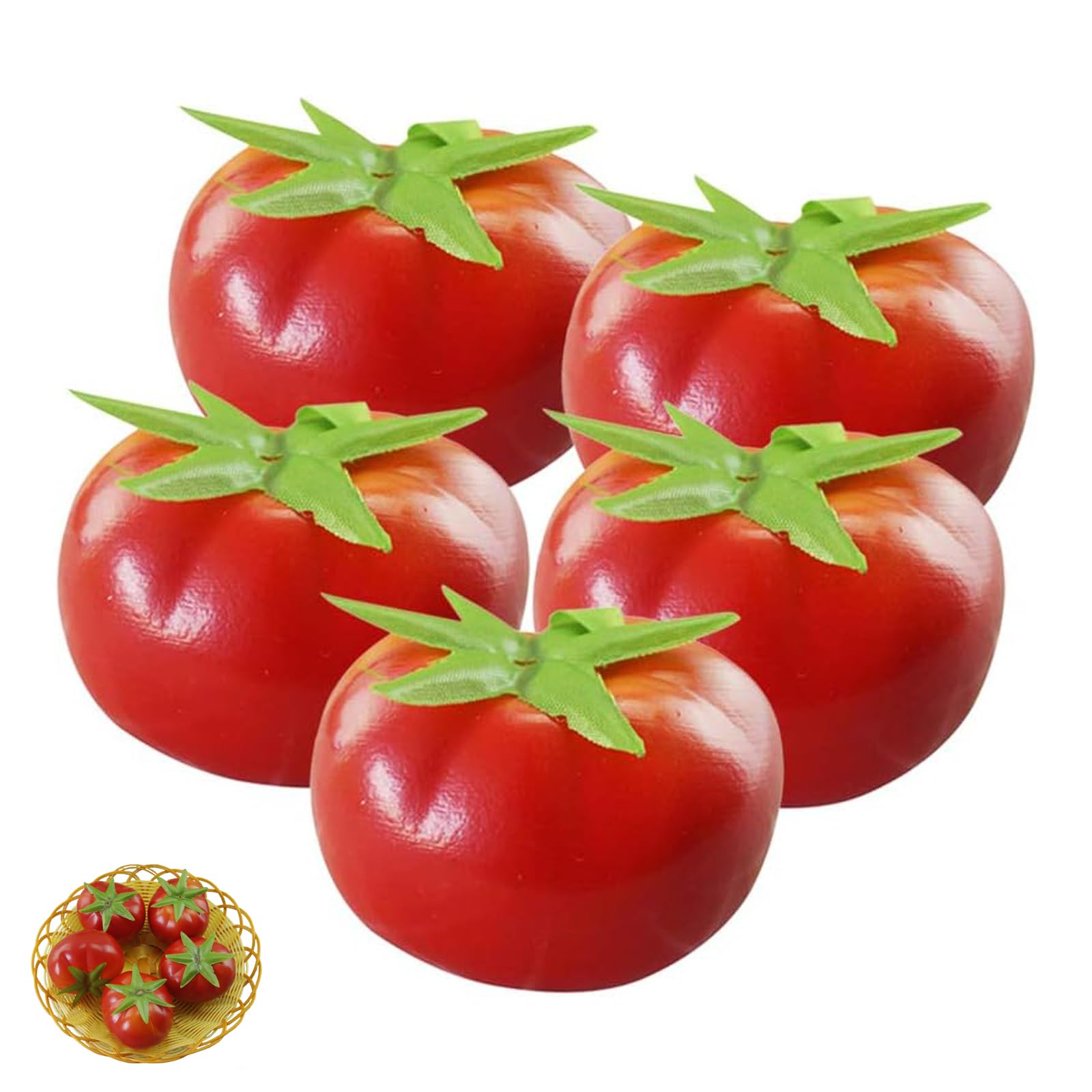 Euuekathy Red 10Pcs Artificial Tomatoes Foam Plastic Tomato Models Fake Tomatoes Vivid Tomato Artificial Vegetables Fruits Simulation Fake Vegetable Fruit Photo Props For Home Display Decor
