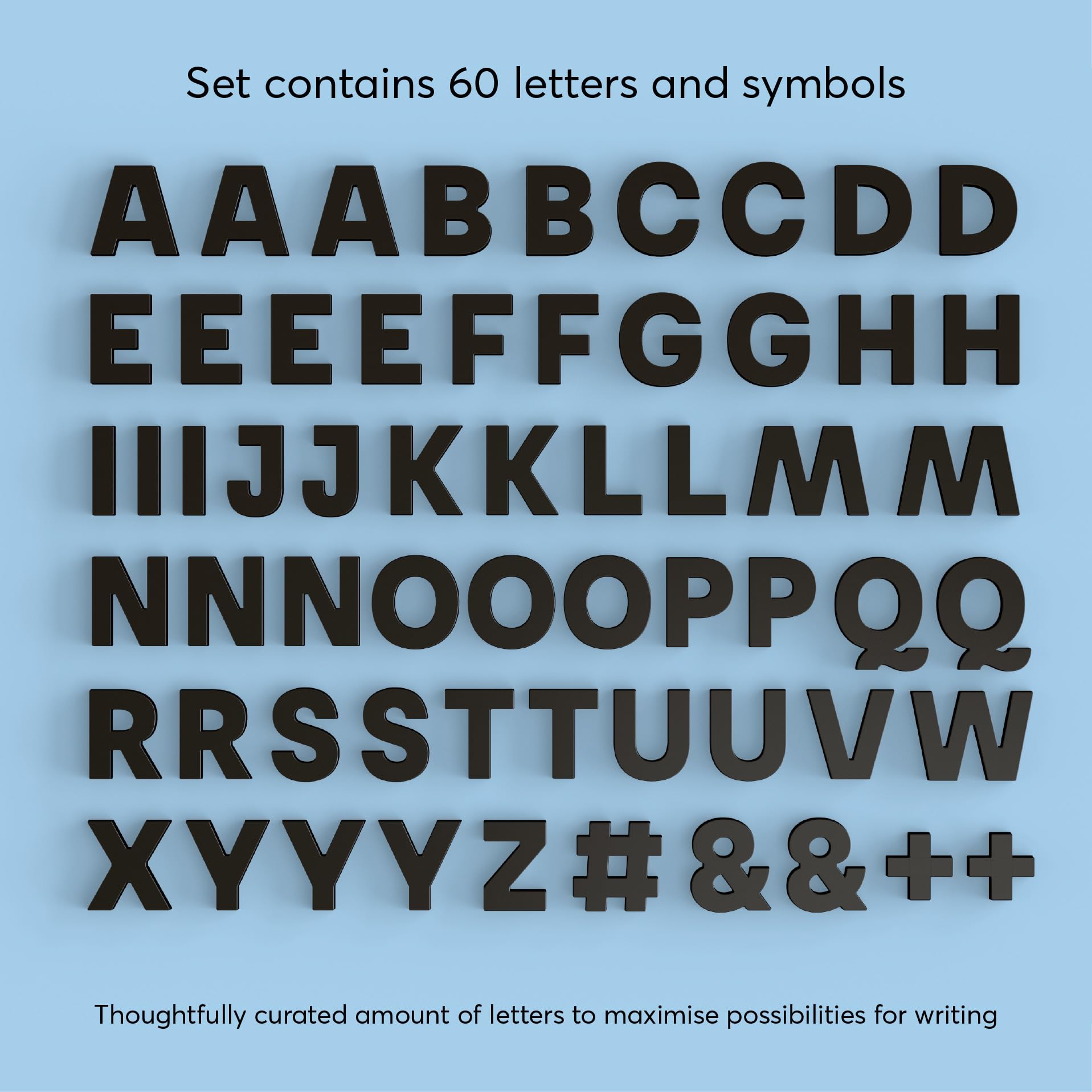 Snapklik.com : WORDBITS 60pcs Alphabet Magnets - Strong Neodymium ...
