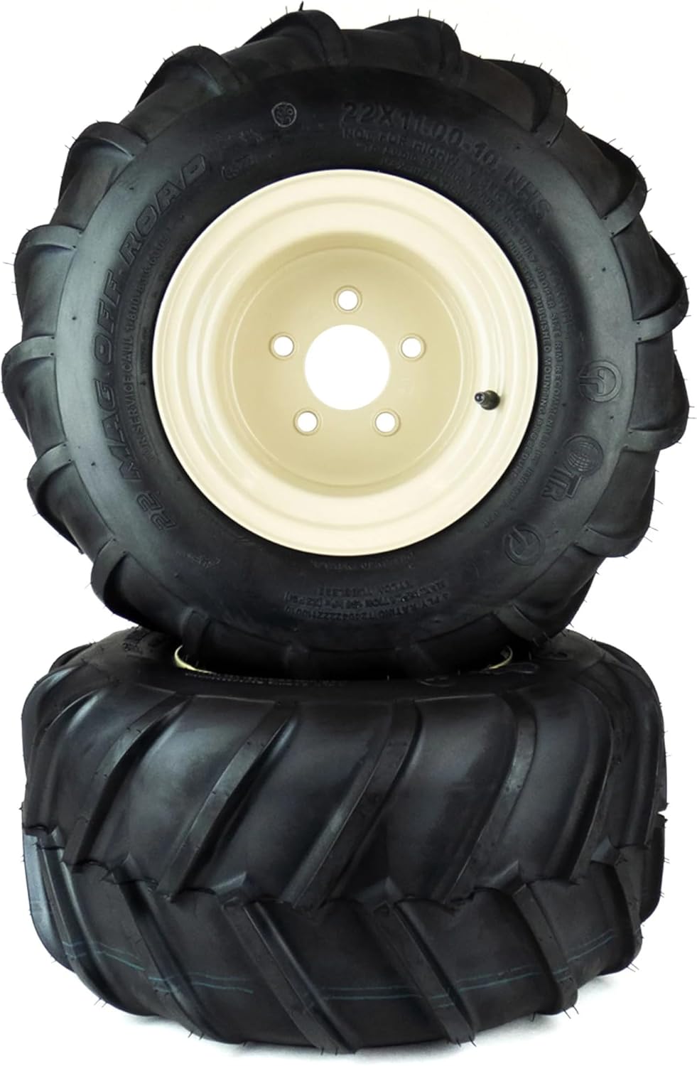 (2) Aggressive Tire Assemblies 22x11.00-10 Fits Grasshopper 700 Series 482483