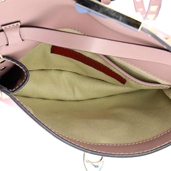 Pre-Loved Rockstud Flip Lock Flap Bag Leather Small, Pink