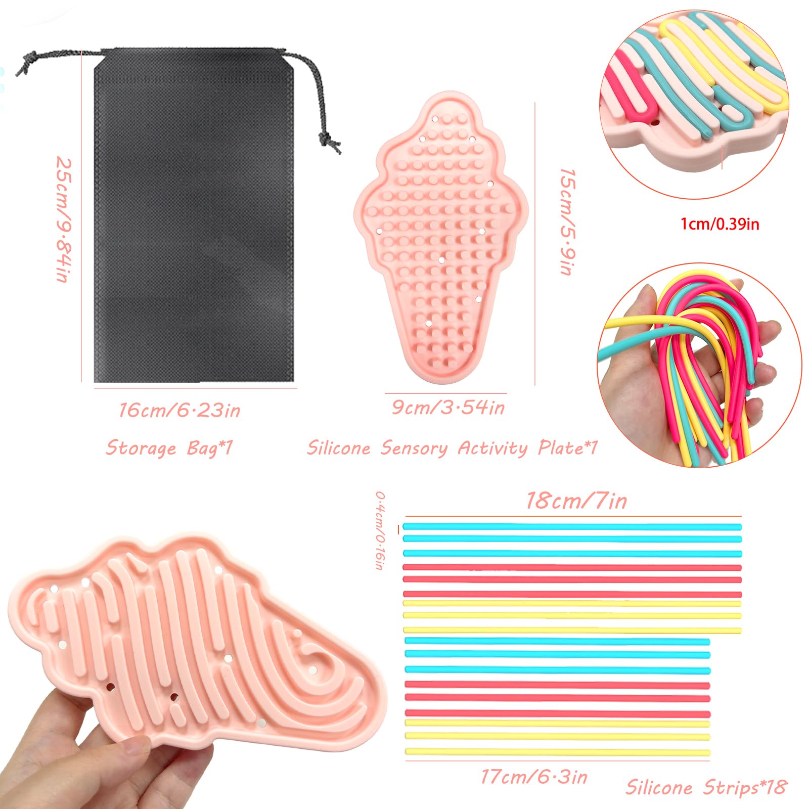 Juvanovo Push Peel Sensory Board, Silicone Sensory Activity Board - Image 2