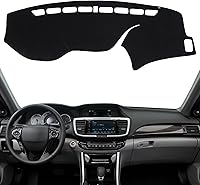 Vista 26 de KEYOOG Cubierta de tablero para Ho-nda Civic 2011-2006 (para conducción a la izquierda), alfombrilla antirreflejos, protector solar antideslizante
