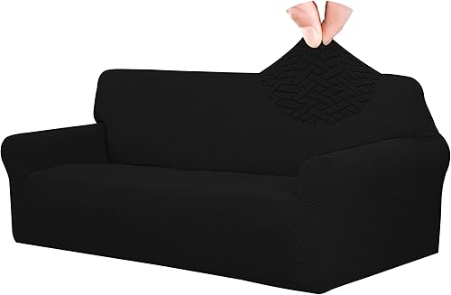 Easy-Going - Funda de sofá de jacquard fácil de llevar, suave y de 1 pieza, con espumas antideslizantes, protector de muebles lavable para niños,