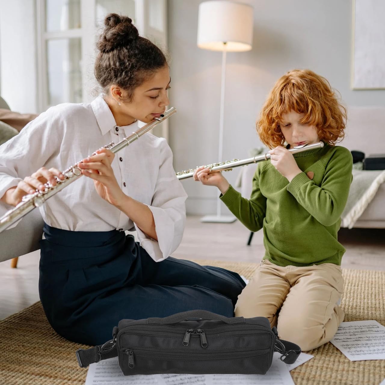 Milisten Piccolo-Aufbewahrungstasche Tragbare Piccolo-Tragetasche Für Piccoloflöte Leichtes Etui Für Holzblasinstrumente 26.00 X 10.00 X 6.00 Cm Für Unterwegs Und Sichere Aufbewahrung