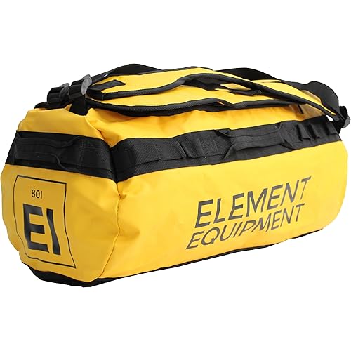 Element Equipment Trailhead Duffel Bag Shoulder Straps Waterproof Yellow Medium