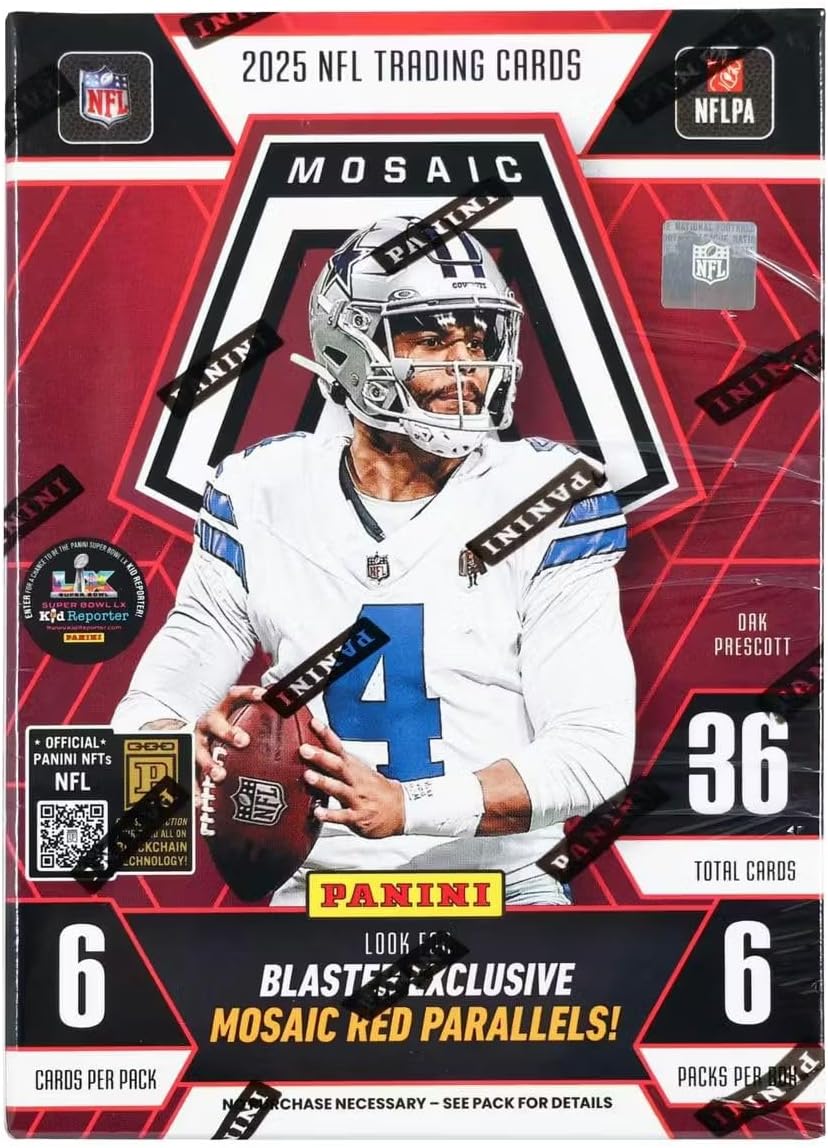 2025 Panini Mosaic Football HOBBY BLASTER box (6 pks/bx)