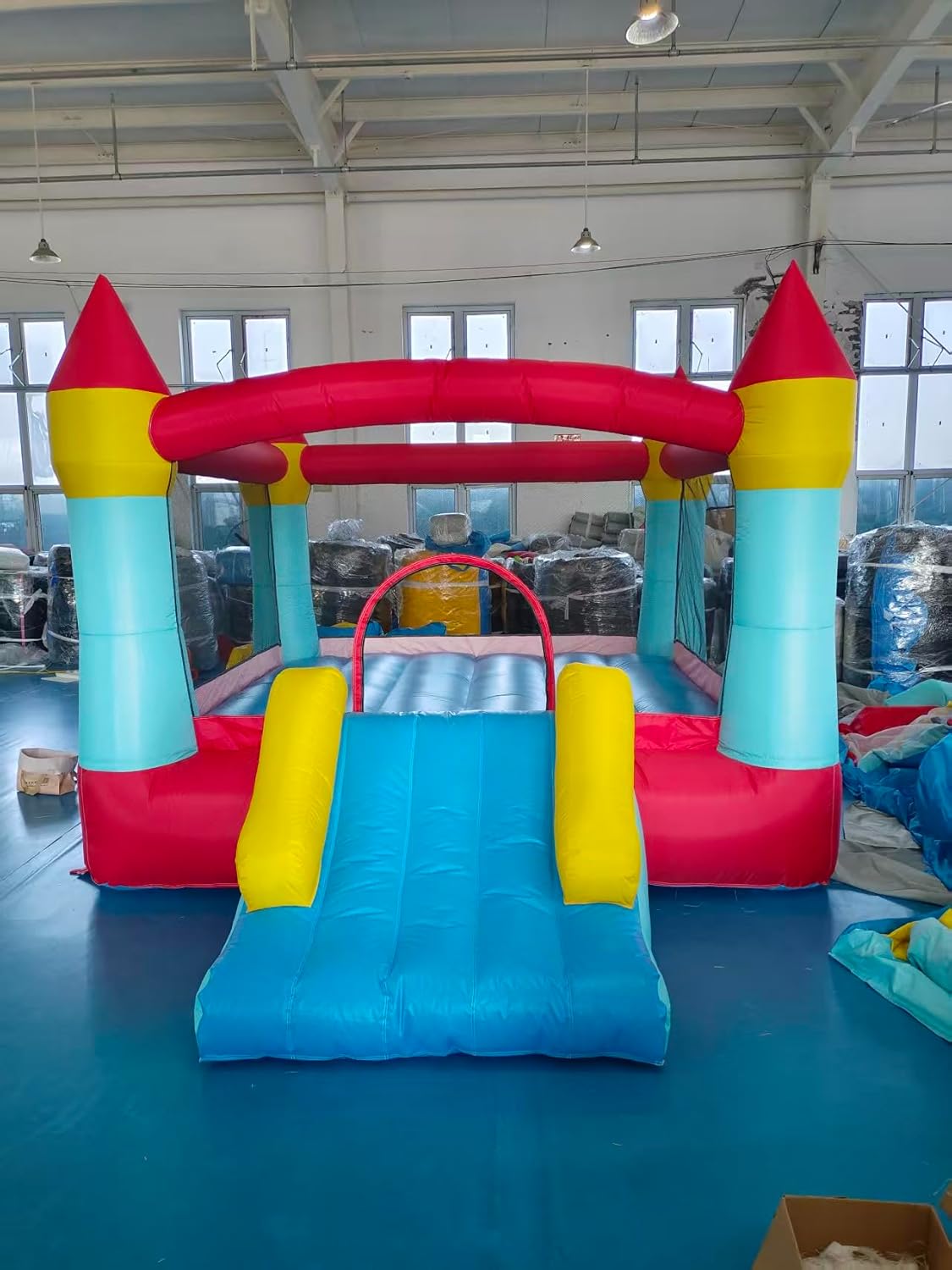 Bounce House, Inflatable Bounce House with Slide for Kids 3-12, Bouncy House with Blower for Outdoor Backyard/Indoor, 13ft × 9.8ft × 7.5ft Bouncy Castle, Jump House for Adult Toddlers Kids Party