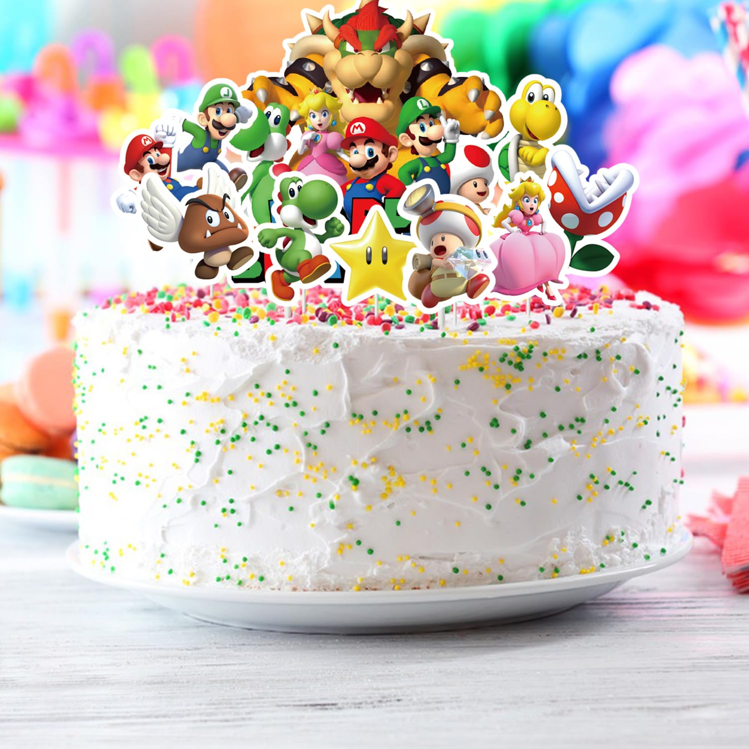 Set Decorazioni Torta Per 2 Anni - 7 Pezzi In Acrilico, Perfetti Per Compleanni Di Bambini E Bambine