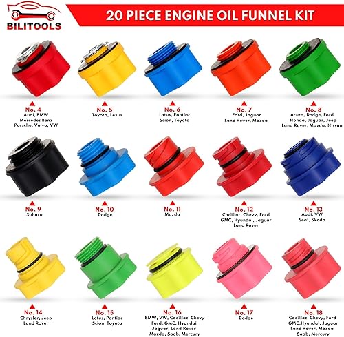 Miniatura 4 de BILITOOLS Extractor de bomba de aceite de vacío de 2 en 1 9L y kit de embudo de aceite neumáticomanual herramienta de aceite automotriz