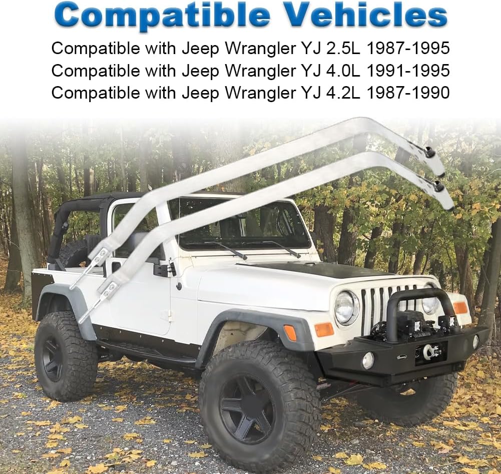Fuel Tank Straps Compatible with Jeep Wrangler YJ 1987 1988 1989 1990 1991 1992 1993 1994 1995 Fuel Tank Strap Replacement for 578-212 ST212 J5354959 J5356347 J5356651 Set of 2