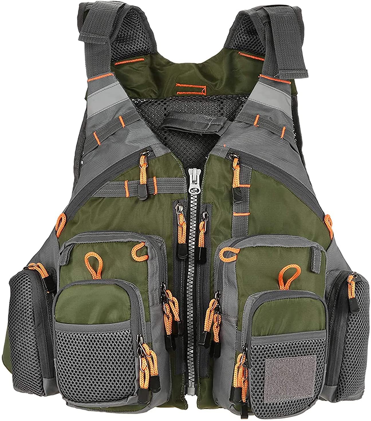 Chaleco de pesca con mosca, chaqueta con bolsillos, chaleco de malla ligera para exteriores, chaleco de red de secado rápido para pesca, fotografía, camping, caza