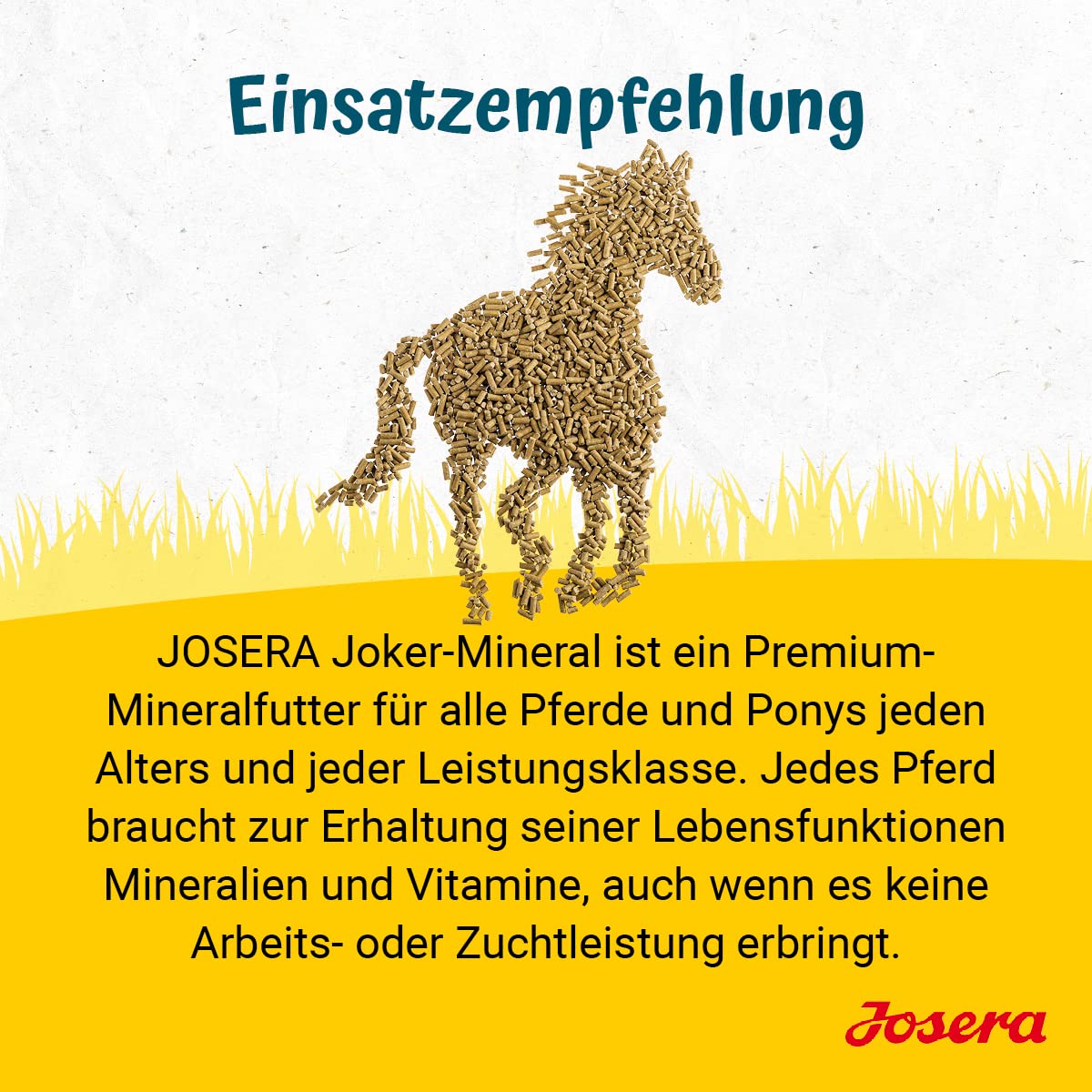JOSERA Joker Mineral 15 kg Premium Pferdefutter Mineralfutter für alle Rassen