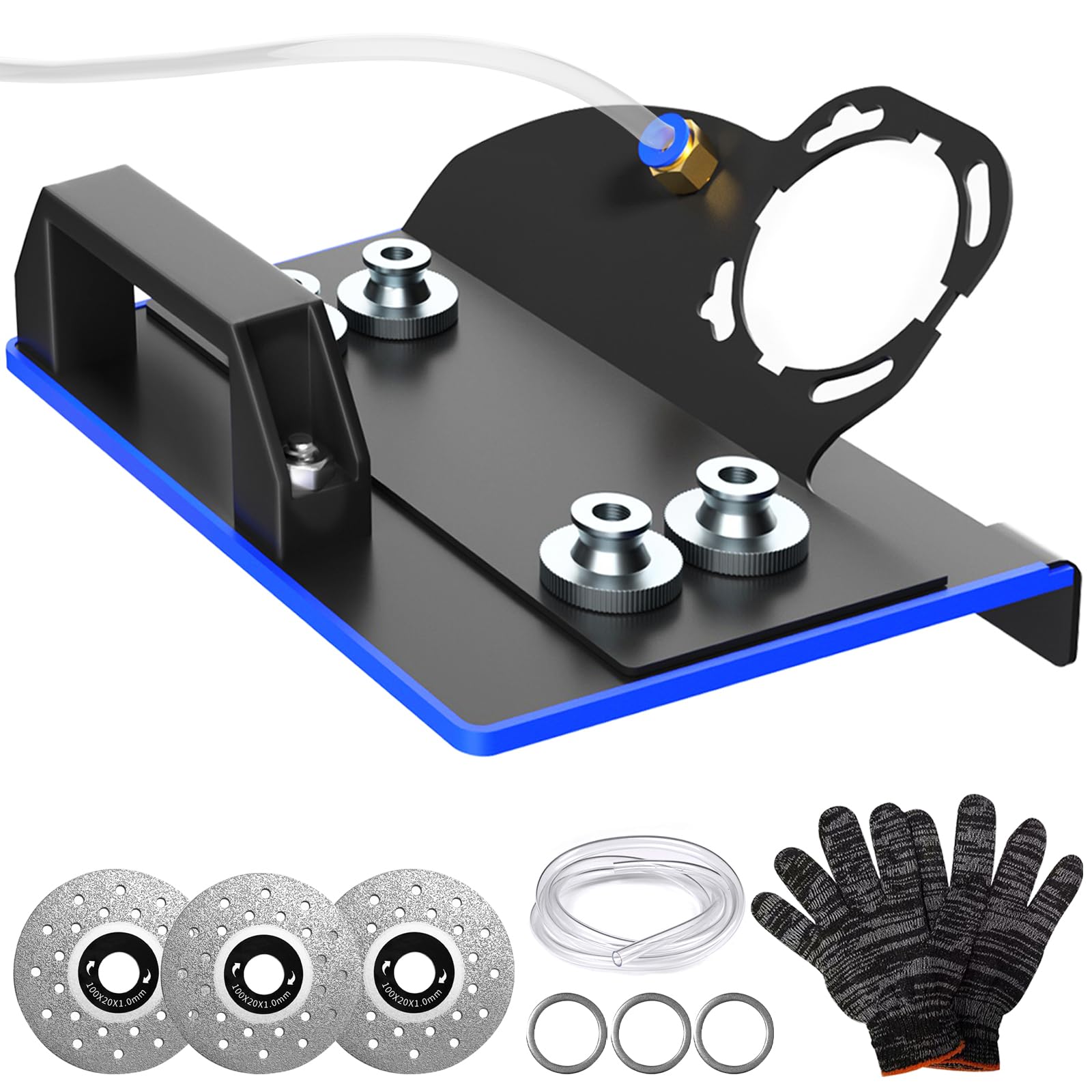 45 Degree Tile Chamfering Tool, Angle Grinder Stand for 45° Tile Cutting, Tile Cutter Tools Compatible with 100-Type Angle Grinders, Angle Grinder