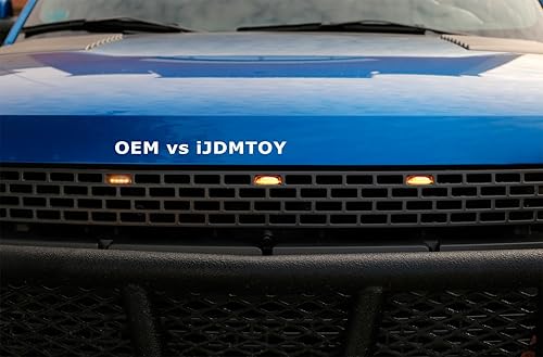 Miniatura 7 de iJDMTOY (3 luces LED ámbar de lente transparente compatibles con Ford Raptor 10-14 y 17-20 (alimentado por 36 piezas de luces LED SMD)