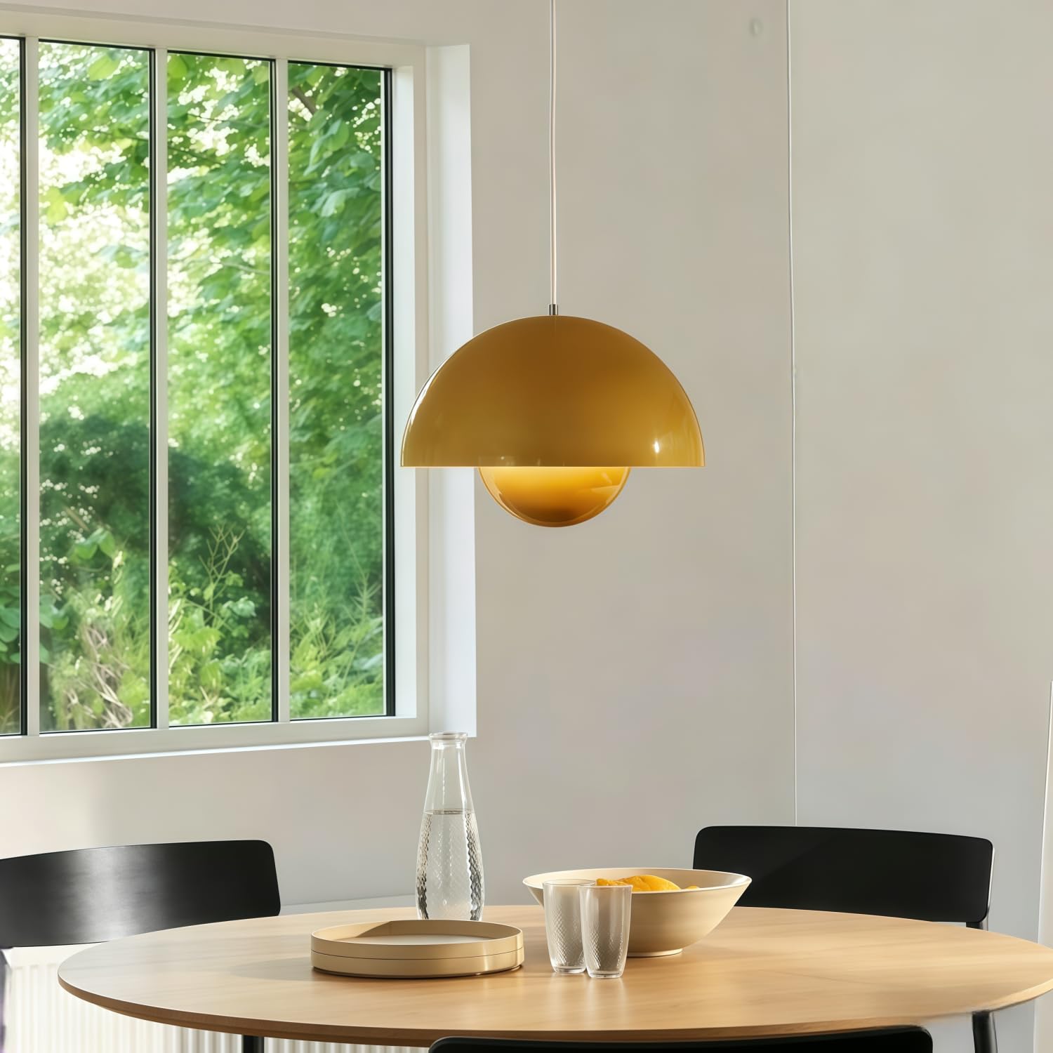 Minimalismus Kronleuchter Originalität Einfachheit Blumenknospen Design Moderner Stil Restaurant Nachttischlampe Küche Büro lagern Bar dekorieren E27 Basis Neu Hängender Kronleuchter-Gelb