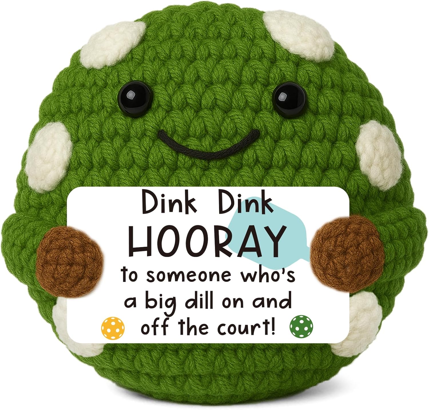 Funny Pickleball Gifts for Men Women, Handmade Crochet Decor, Sentimental Birthday Presents for Players Coach, Best Pickleball Accessories, Gag Gift for Friends