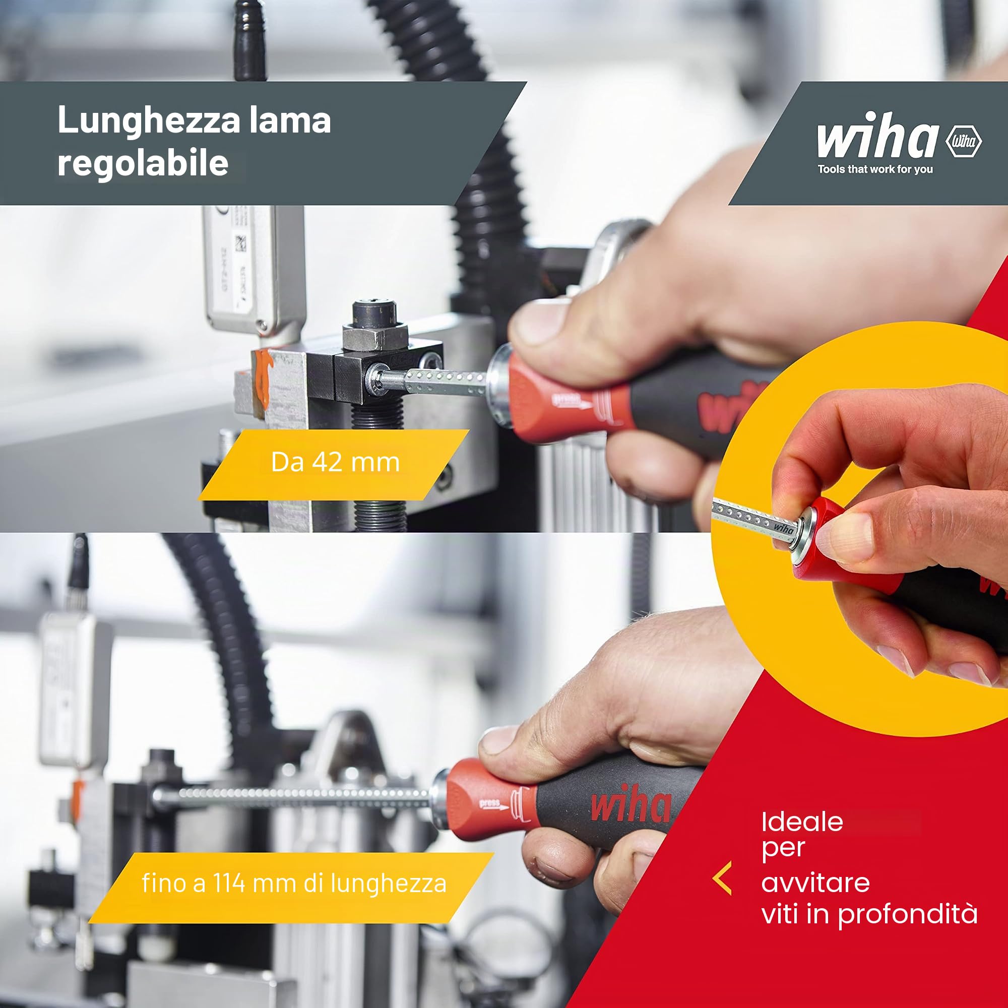Juego de destornilladores con varillas intercambiables SYSTEM 4 269 T11 SYSTEM 4 SET 11-tlg; SF-telescopic, Rolltasche