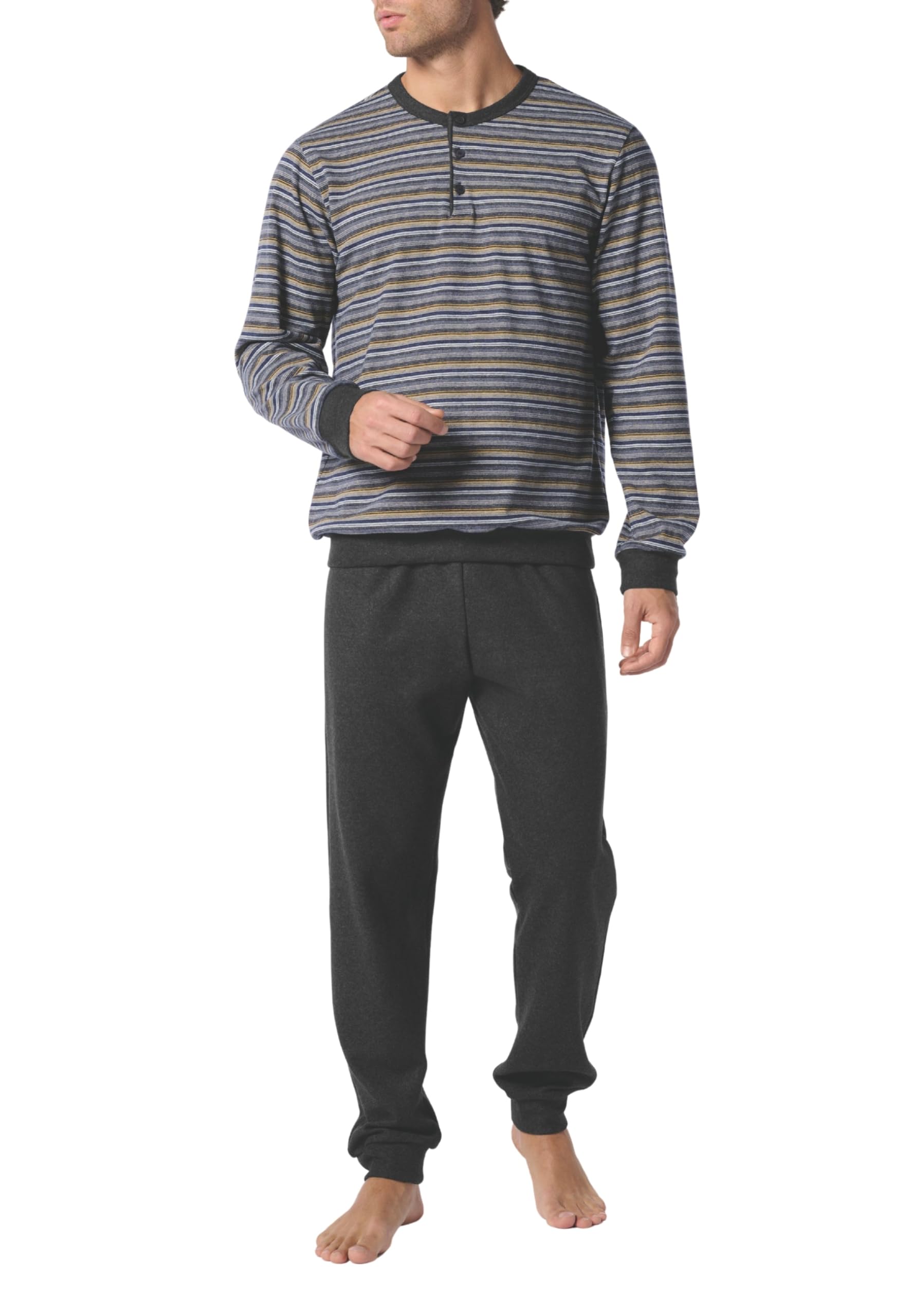 PEROFIL Pigiama Lungo Uomo Cotone Invernale Art. VPRT93226