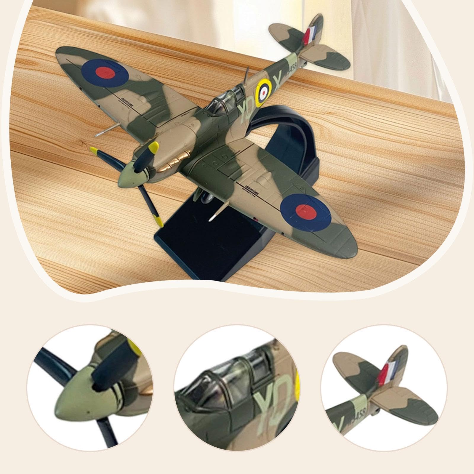 MagiDeal Modelo a Escala 1/72, Modelo de avión de aleación Coleccionable, Juguete de simulación, avión simulado para decoración de Dormitorio, hogar y, W3458