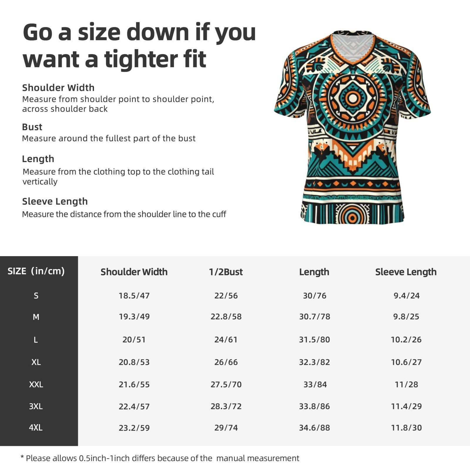 Stylish Athletic Sports Jersey Colorful-Aztec-Pattern Men's Rugby Jersey 3X-Large