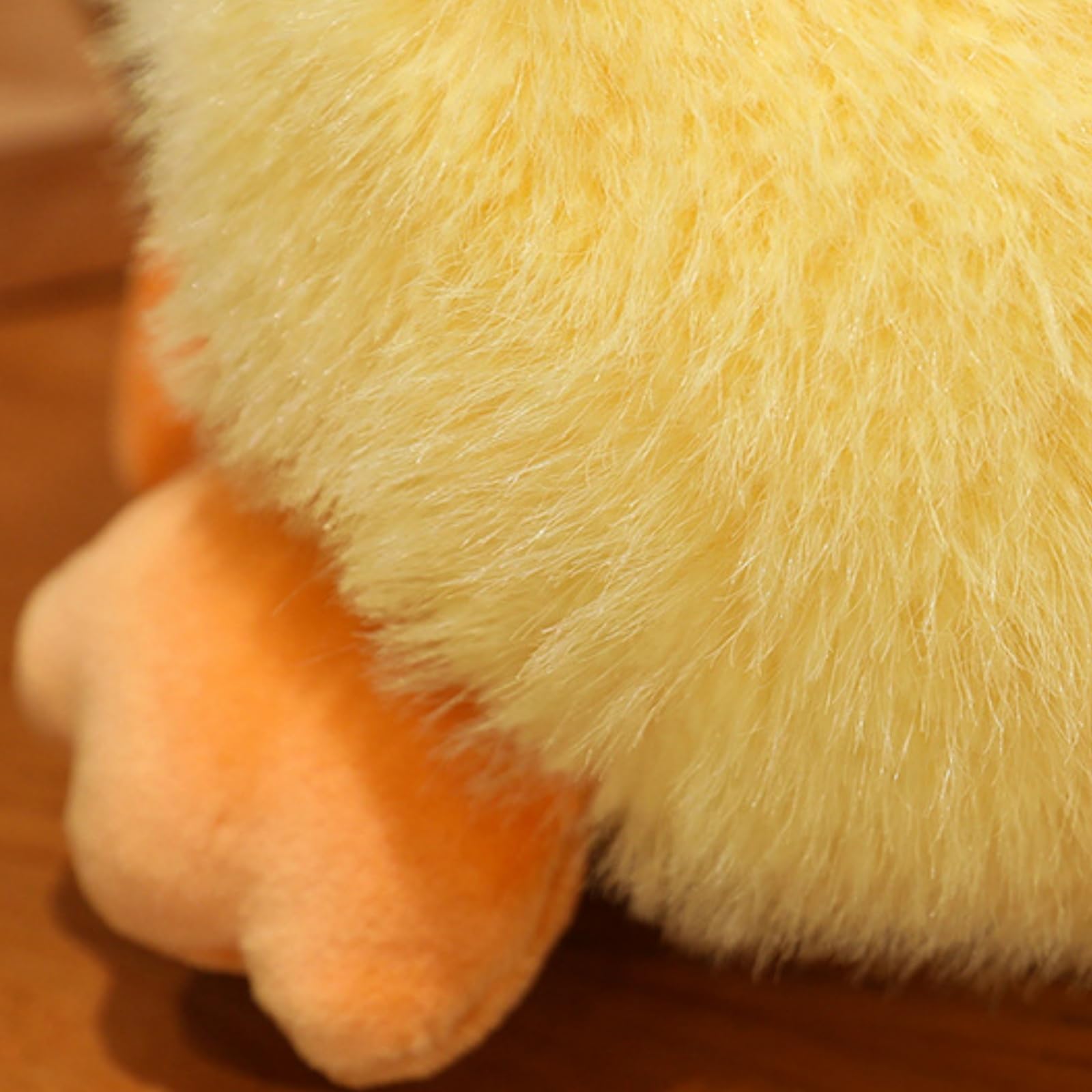 Ente Kuscheltier, PlüSchtier Gans Spielzeug Einfache Dekoration Wurfkissen Stofftier, zum Spielen und Kuscheln, Geschenk für Kinder Mädchen (50 cm,Gelb)
