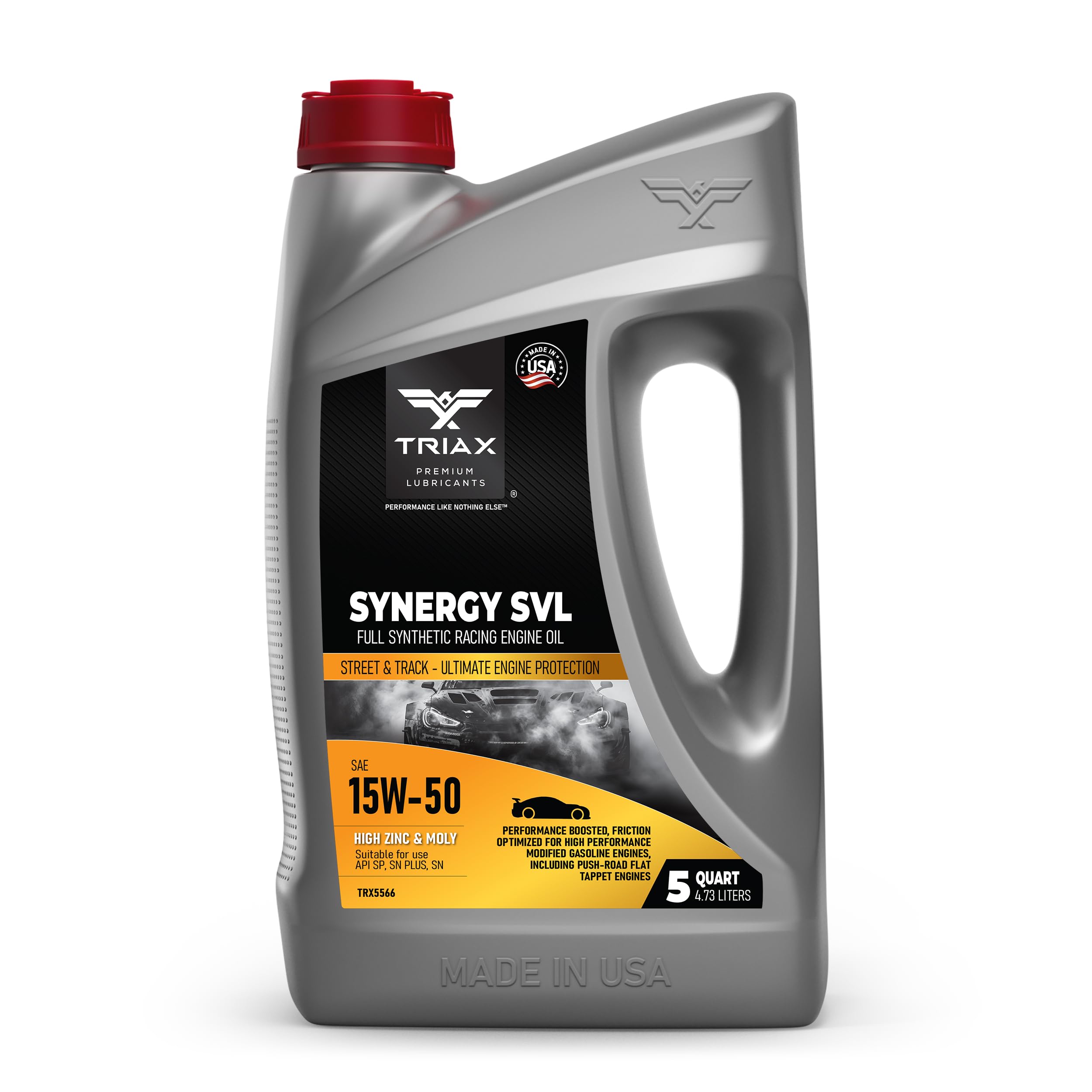 TRIAX Synergy SVL 15W-50 Racing Grade Full Synthetic 5 Quart