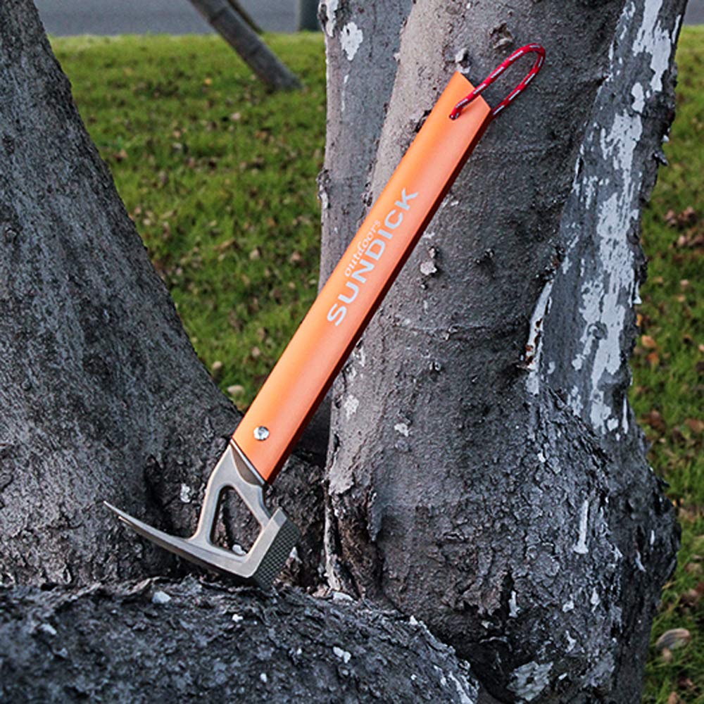 Lixada Marteau de tente de camping en aluminium - Marteau de tente en acier inoxydable - Arrache-clou - Accessoire de tente