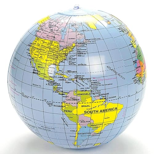 SWR Globo Inflável Gigante De 36 Polegadas, Bola De Praia, Espectro Geográfico Infantil (Pvc)