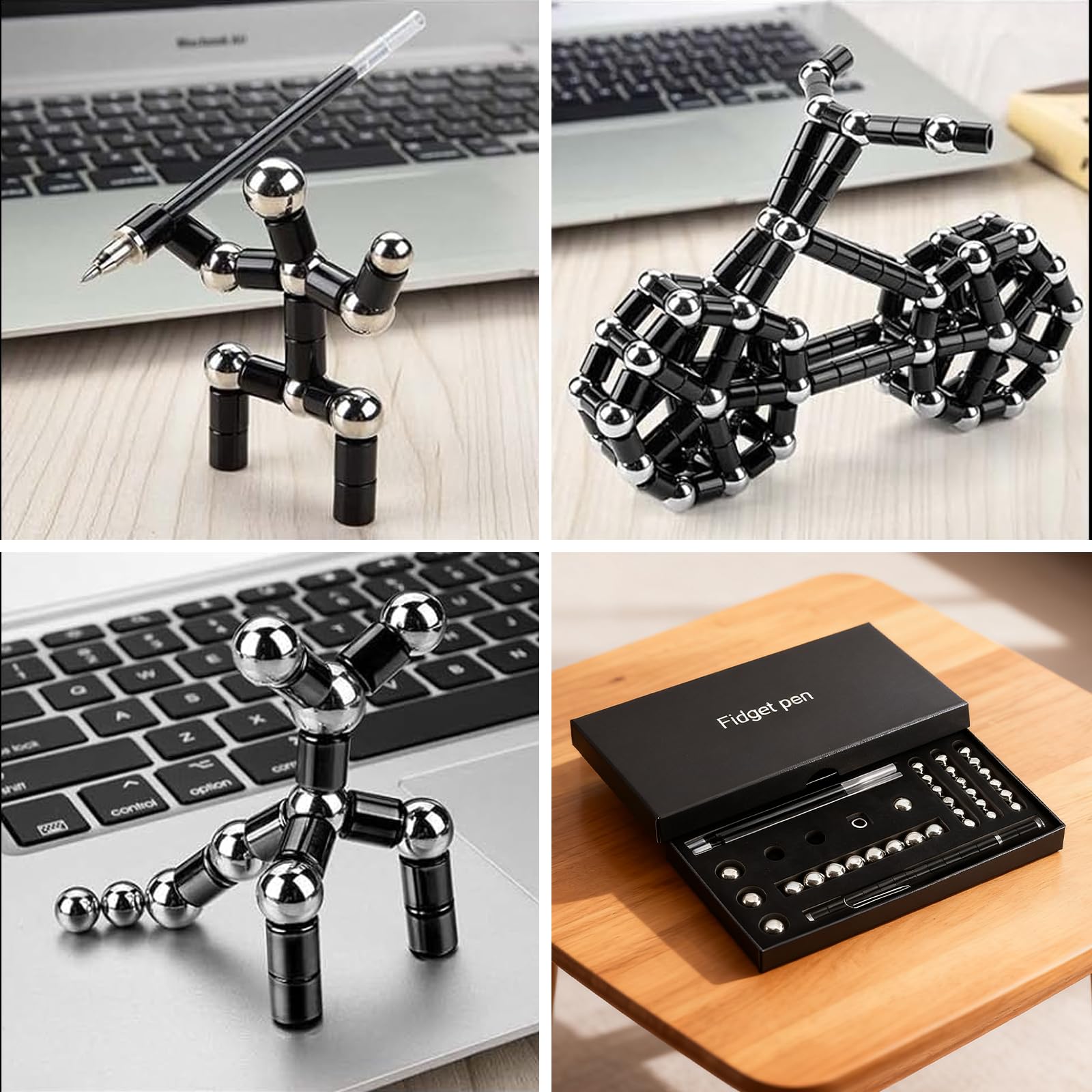 Penna Magnetica, Penna Antistress con Biglie Magnetiche, Gioco Sensoriale per Ansia e Concentrazione, Idee Regalo Ragazzo 15 14 13 Anni Creativo, Regalo Originale Per Adolescenti e Adulti