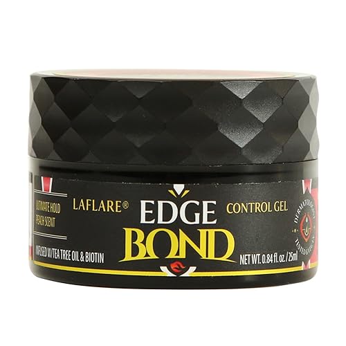 Laflare Control de bordes para cabello negro, cabello natural y cabello rizado. Gel de peinado ecológico tamaño de viaje 0.8 fl oz, cera de borde disponible en Yaxa Mexico