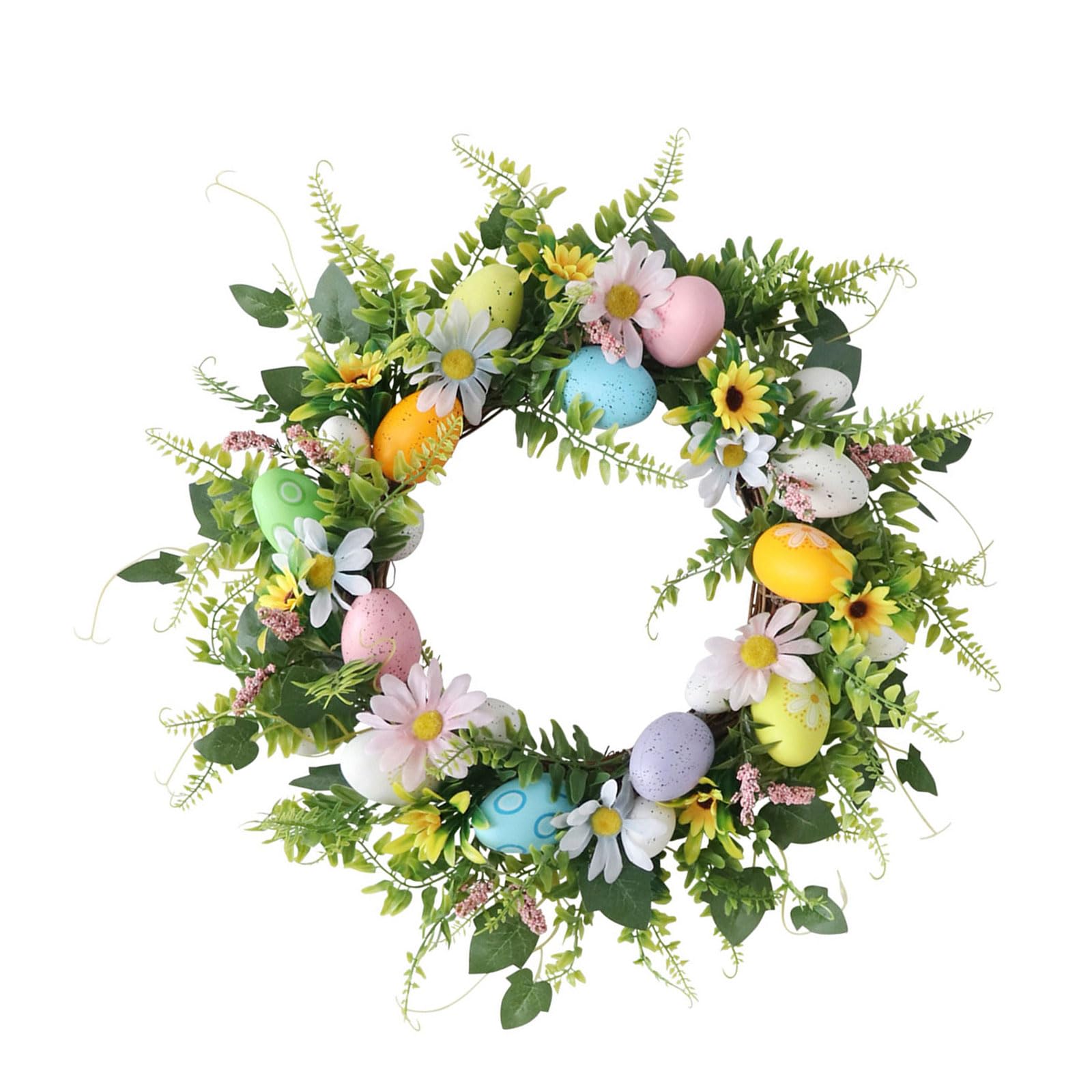 Kalttoy And Ornament Easter Flower Decor Beautiful Headband with Multicolored Embellishments Festive Wreath