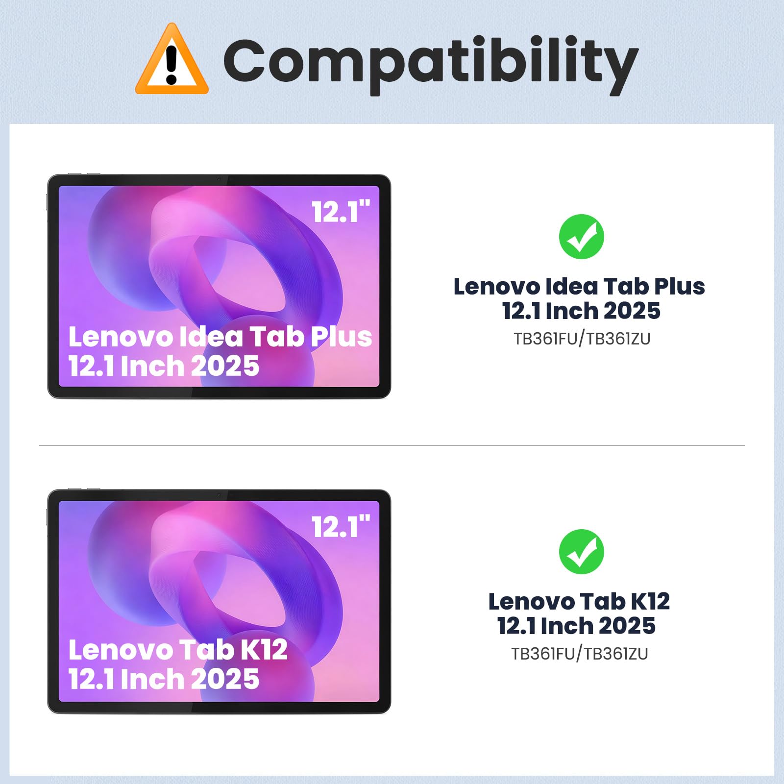 MoKo Pellicola Prottetiva per Lenovo Idea Tab Plus 12,1″ 2025/K12, 2 Pezzi