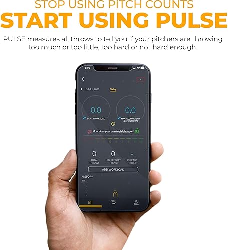 Miniatura 3 de Driveline Baseball Pulse Throw Monitor de carga de trabajo - Sube de nivel tu entrenamiento de béisbol a través de datos - Sensor, correa, cargador