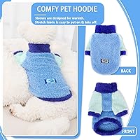 Vista 3 de Ropa para perros pequeños, suéter de forro polar para perros pequeños, niñas y niños, ropa de invierno para perros pequeños, suéteres suaves