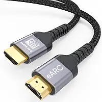 Cabo HDMI ARC/eARC 8K para Soundbar para TV 3FT, eARC Cabo HDMI 2.1 48Gbps Cabo HDMI Ultra Alta Velocidade Dolby Atmos 8K @60Hz, 4K @120Hz HDR 3D HDCP2.3 e 2.3 para Vizio Sono Samsung Bose