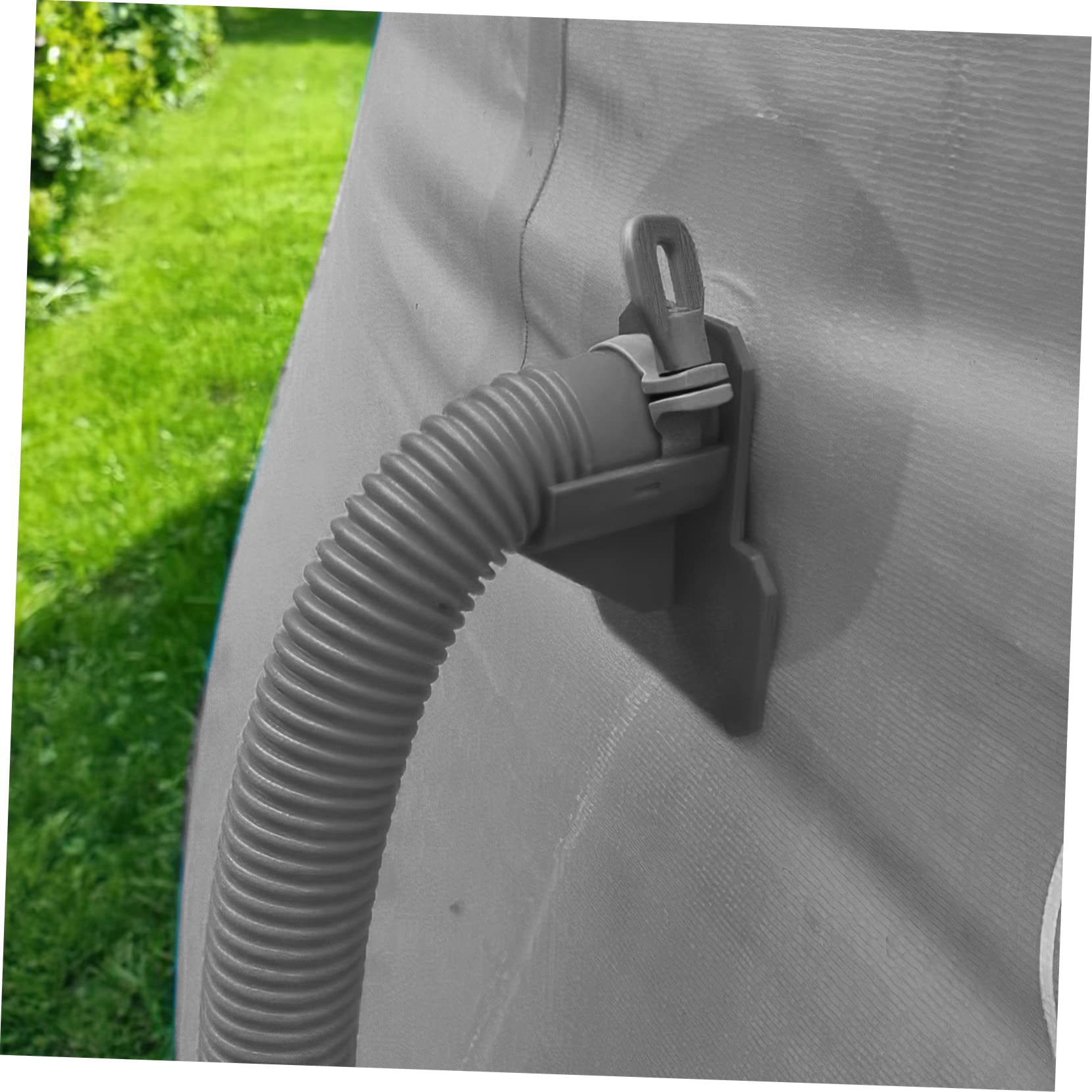 Kisangel 5 Juegos Soporte De Tubería De Piscina Soporte De Fijación De Manguera Accesorios para Piscinas Soporte para Manguera De Piscina Mangueras De De Piscina Bridas El Plastico