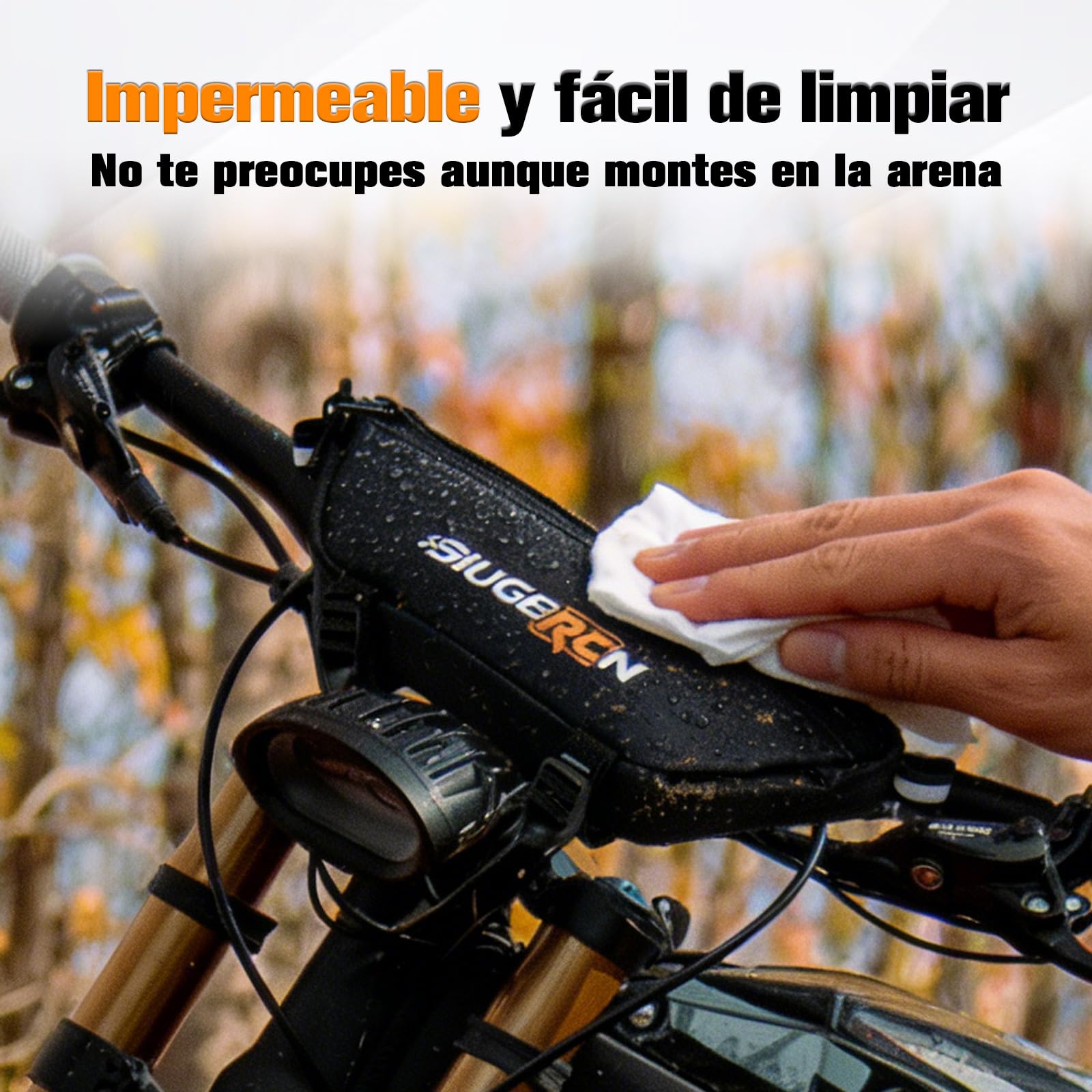 Bolsa Manillar Moto Bolsa Herramientas Moto Universal para Surron S/X/L1E para Talaria X3/MX4/MX5 Motocross Enduro E-Bike