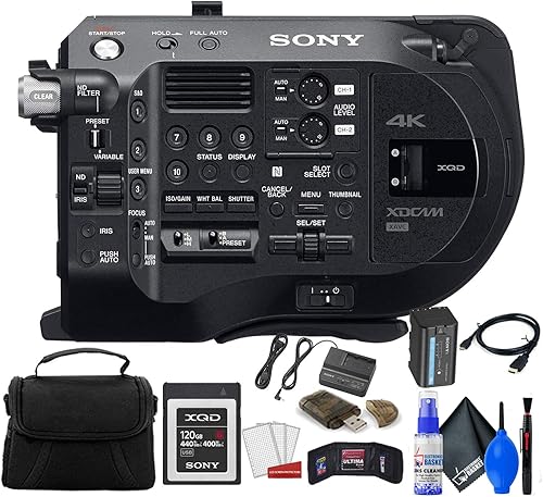 Sony Sistema de cámara PXW-FS7M2 XDCAM Super 35 () con tarjeta de memoria de 120 GB, bolsa, kit de limpieza y más (renovado)