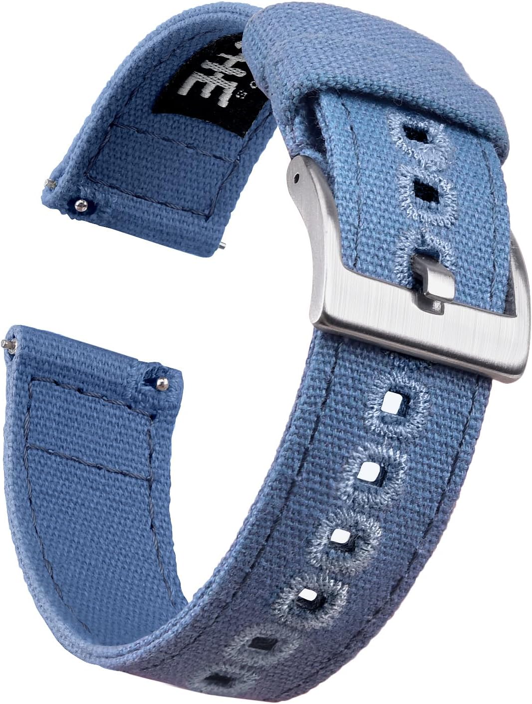 - Christmas Gift Canvas Vintage Quick Release Watch Band 18mm 20mm 22mm 24mm Replacement Watch Straps for Men Women, White Elephant Gifts, Stocking Stuffers for Men, Father's Day gifts