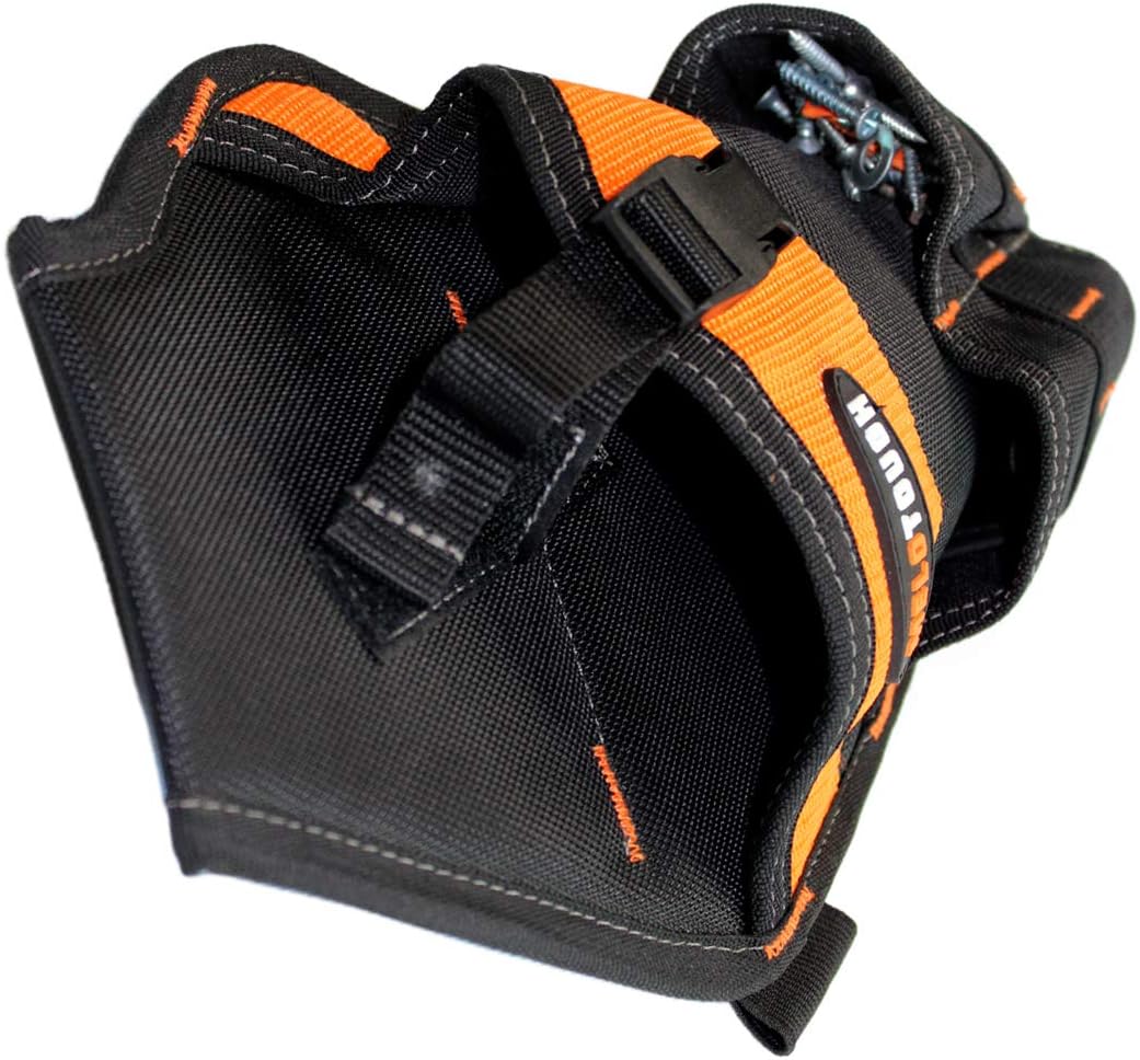 MELOTOUGH Impact Driver Holster Drill Holster for Tools and Drill bits + 2" Nylon Web Work Tool Belt for Men with Heavy Duty Quick Release Rugged Metal Buckle