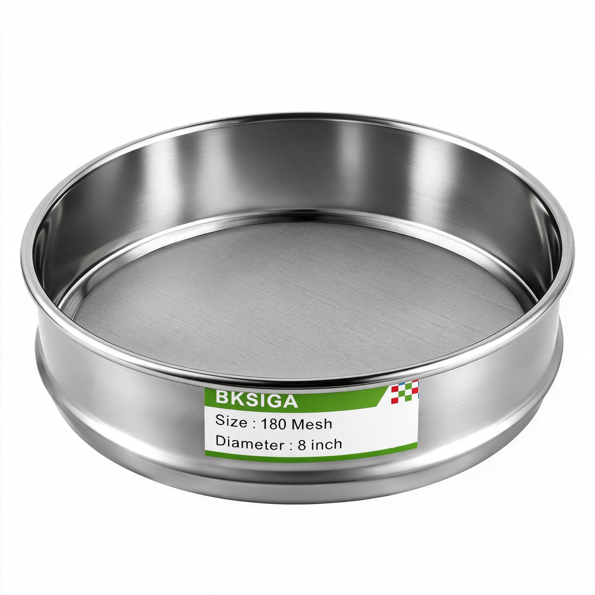 304 Stainless Steel Lab Sieves Pan,8" Diameter Standard Sieve Pan for Industrial Laboratory Homes — Amazon image 10