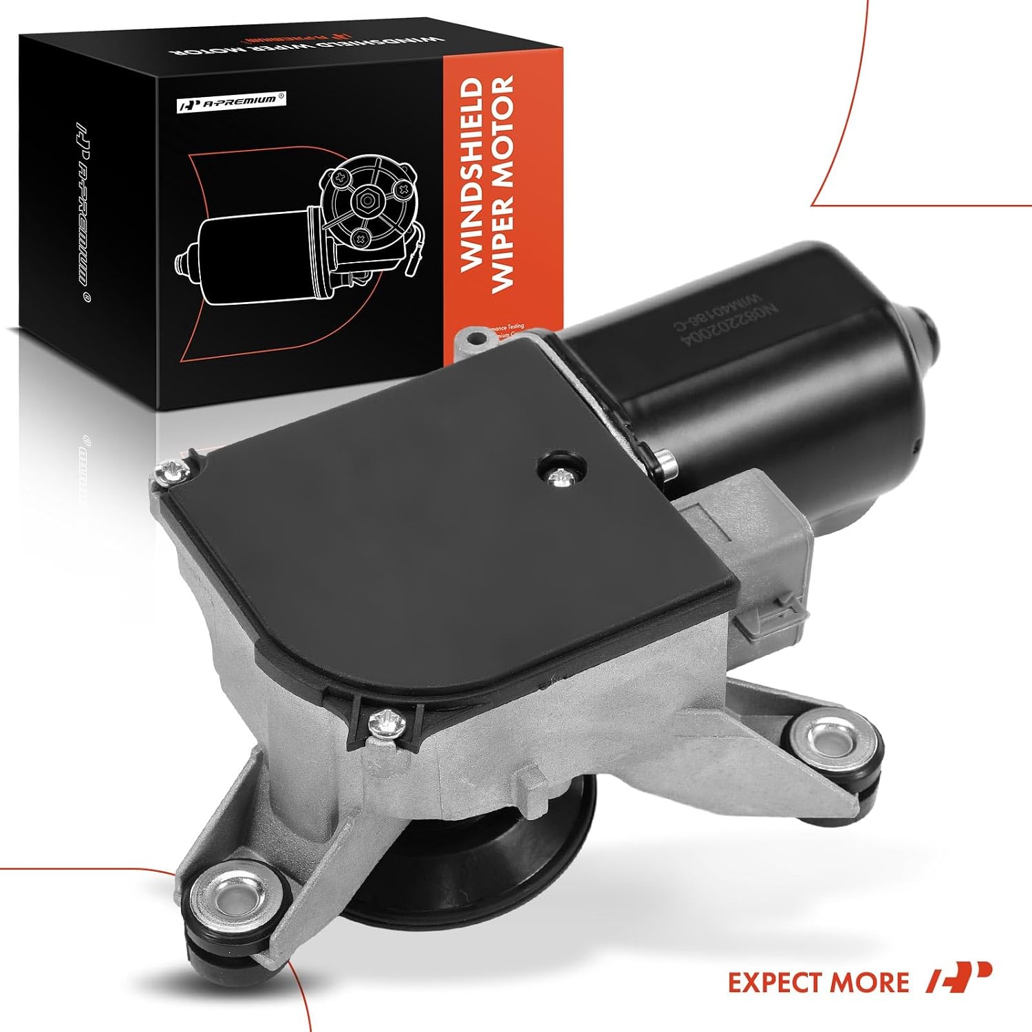 A-Premium Front Windshield Wiper Motor Compatible with Chevrolet & GMC Models - C1500/C2500/C3500/K1500/K2500/K3500 1988-1990, P20 1989, P30 1989-1990, P2500 1989, P3500 1989-1990, 5-Pin