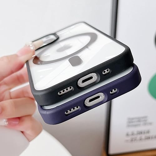 Miniatura 7 de Skyseaco Funda para iPhone 13 Mini (no para iPhone 12) compatible con MagSafe, funda antiamarilleamiento a prueba de golpes para mujeres y hombres,